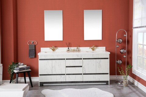 Set mobilier de baie (3 piese), Jussara, Edisto 72, Alb negru Jussara