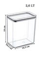 Set recipiente depozitare, Hermia, 639OKK1147, PLASTIC, Transparent
