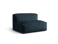 Modul pentru canapea, 1 loc, Martina-169, Micadoni Home, 132x106x75 cm, tesatura structurata catifelata, albastru jeans