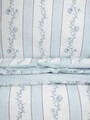 Lenjerie de pat King Size, Tala, Homla, 200x220 cm, 3 piese, bumbac, albastru