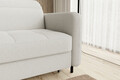 Coltar extensibil stanga 3 locuri ELTAP, LT-01ROY, Gomsi, 228x165x100 cm, lemn/poliester, alb