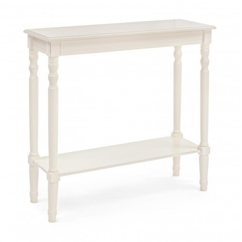 Consola, amabel rectangular, bizzotto, 81x30x81 cm, lemn de pin
