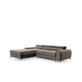 Coltar extensibil stanga 3 locuri ELTAP, LT-04LO, Grayson, 278x205x92 cm, lemn/poliester, gri