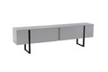 Comoda TV, Nordure, Serenity, 180x50x29 cm, PAL, Gri/Negru