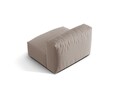 Modul pentru canapea, 1 loc, Martina-169, Micadoni Home, 92x106x75 cm, tesatura structurata catifelata, bej inchis