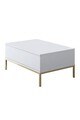 Set mobilier living, Bexley, Lord, PAL, Alb/Auriu
