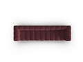 Canapea 5 locuri, Lupine, Micadoni Home, BL, 318x87x70 cm, poliester chenille, bordo