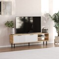 Comoda TV, Odessa, Venus, 150x45x30 cm, Stejar Safir / Alb