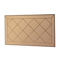 Oglinda decorativa, Siam, Zeora, 60x120x2.2 cm, MDF , Bronz