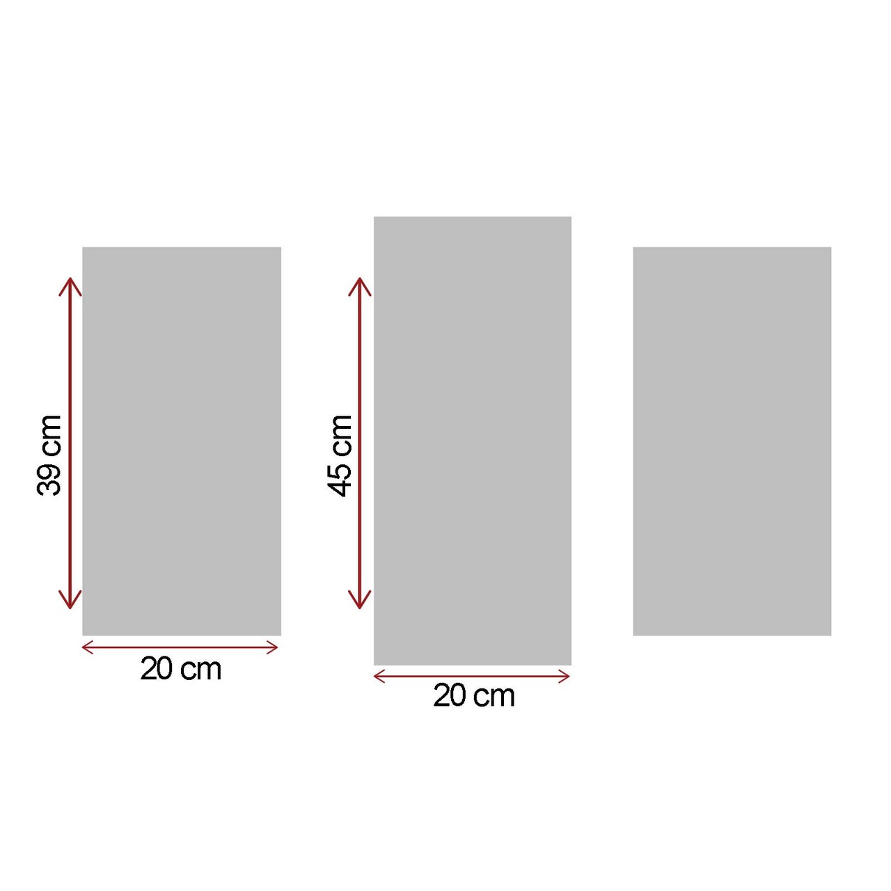 Set 3 tablouri decorative, 3PATK-1, 20 x 39 cm, 2 piese, Multicolor - view 5