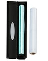 Dispenser pentru folie plastic/aluminiu, Wenko, Perfect Cutter, 32 x 5.2 x 6.7 cm, inox, negru