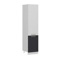 Dulap pentru bucatarie, Hanah Home, Minar, 50x222x58 cm, Alb / Antracit