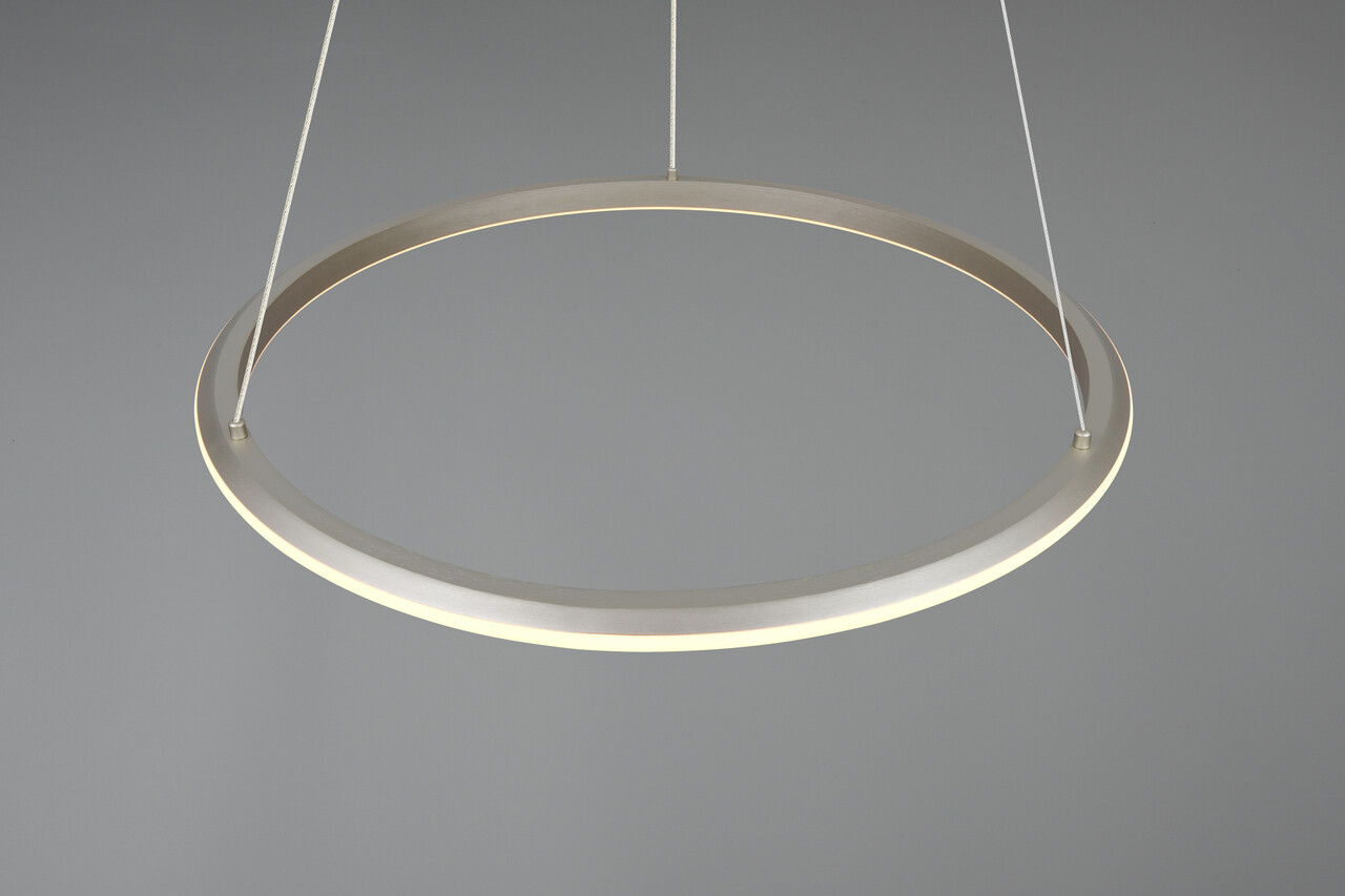 Lustra Amador, TRIO, 75x150 cm, 48W, 1x SMD, metal, argintiu mat - 1 | YEO