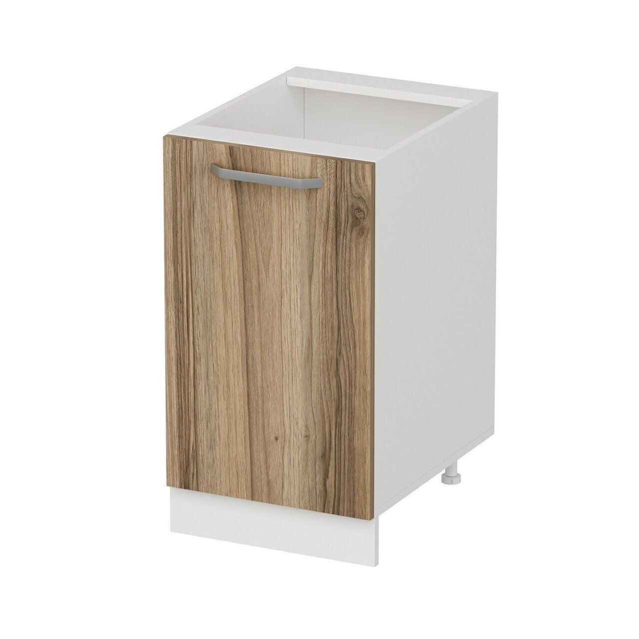 Dulap pentru bucatarie, Hanah Home, Minar, 45x87x58 cm, Alb / Dore — imaginea 6