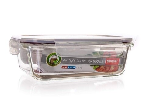 Caserola lora, banquet, 950 ml, sticla/plastic