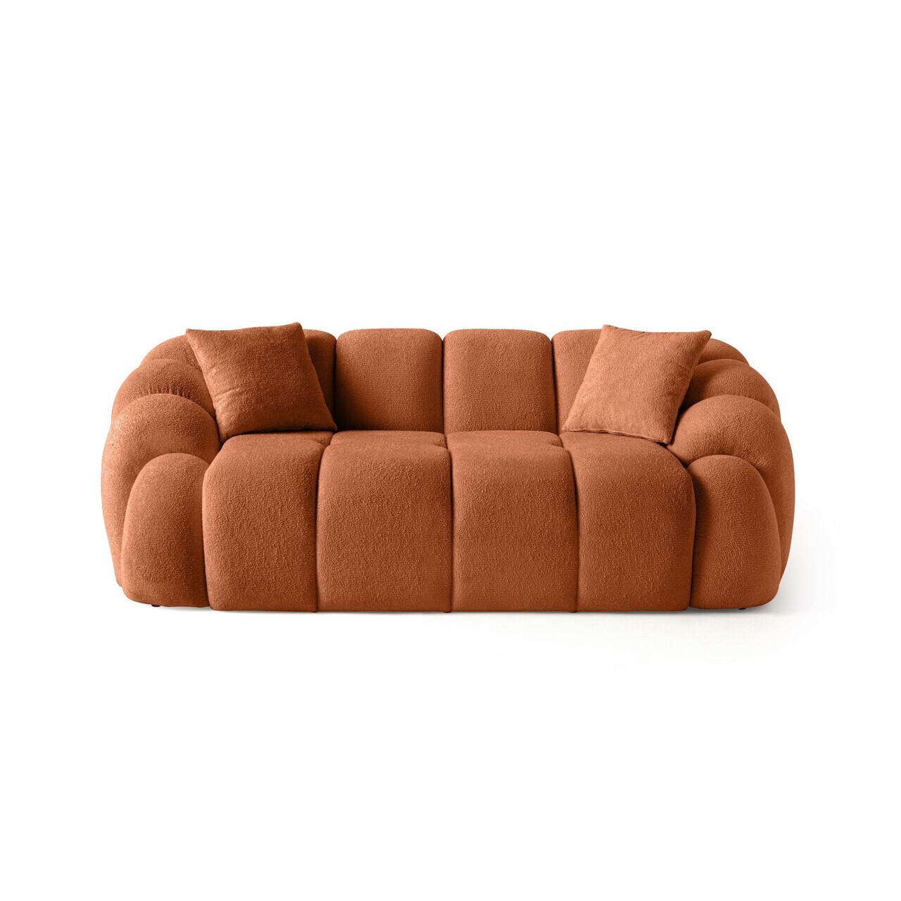 Canapea 2 locuri, Atelier del Sofa, 752EST2503, Lemn de carpen/PAL melaminat, Caramiziu - view 4