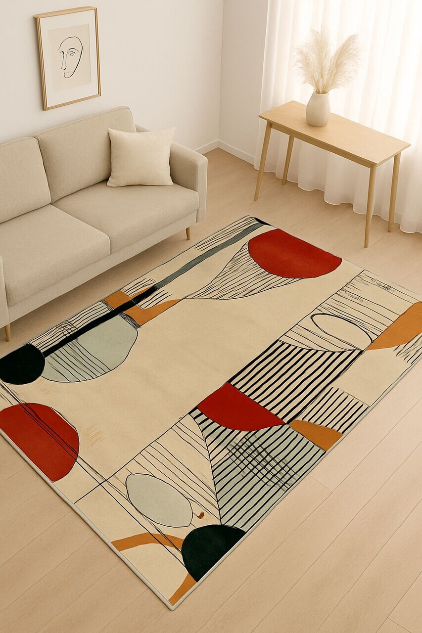 Covor, BSR-4, 100x180 cm, Bumbac/Poliester, Multicolor