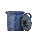 Storcator lamaie, Bloomingville, Liselu, 17.5x12x15.5 cm, 720 ml, ceramica, albastru