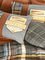 Lenjerie de pat dubla, Ramiro - Cinnamon, Cotton Box, Bumbac Ranforce