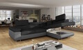 Coltar extensibil dreapta 4 locuri, ELTAP, Anton, 272x203x85 cm, lemn/poliester, gri inchis/gri