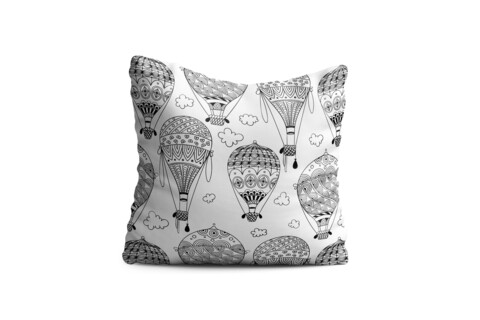 Perna decorativa baloon fly, oyo kids, 43x43 cm, poliester, multicolor