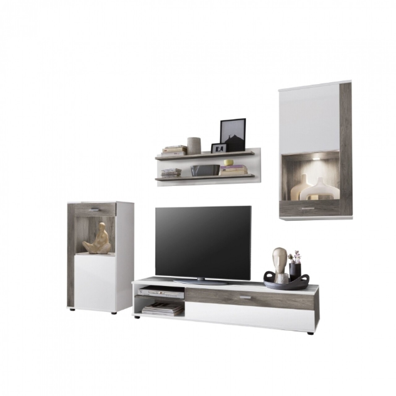 Mobilier Pentru Living Kolin, Alb Gri