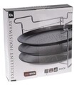 Set 3 tavi pentru copt pizza, inox