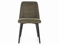 Scaun Aldo Brego, Signal, 47x44x86 cm, textil/otel, olive/negru
