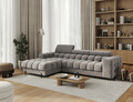 Coltar extensibil dreapta 3 locuri ELTAP, LT-04AU, Felro, 285x181x93 cm, lemn/poliester, gri