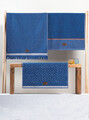 Set prosoape, Cotton Box, Denim, Bumbac/Poliester, Albastru
