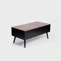 Masuta de cafea Anzabi, Homla, 105x50.5x43.5 cm, lemn/MDF, maro/negru