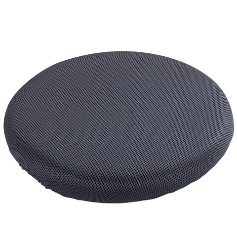 Perna pivotanta ortopedica, maximex, swivel gel, 42 x 42 x 5 cm, poliester, alb/negru