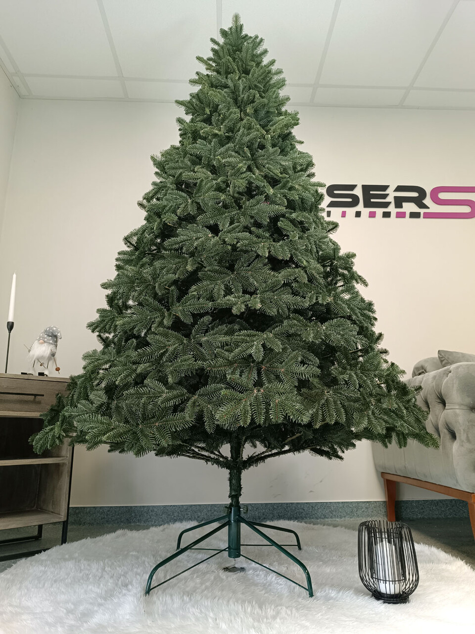 Brad artificial Christmas Deluxe by Sersimo, Canada verde, 3D, 230cm — imaginea 3