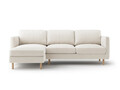 Coltar stanga 3 locuri, Eden, Micadoni, 250x150x90 cm, catifea, bej