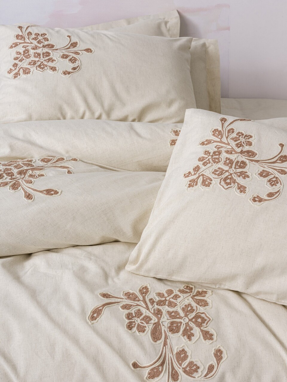 Lenjerie de pat dubla, Kaneli, Cotton Box, 75% bumbac / 25% in - 1 | YEO