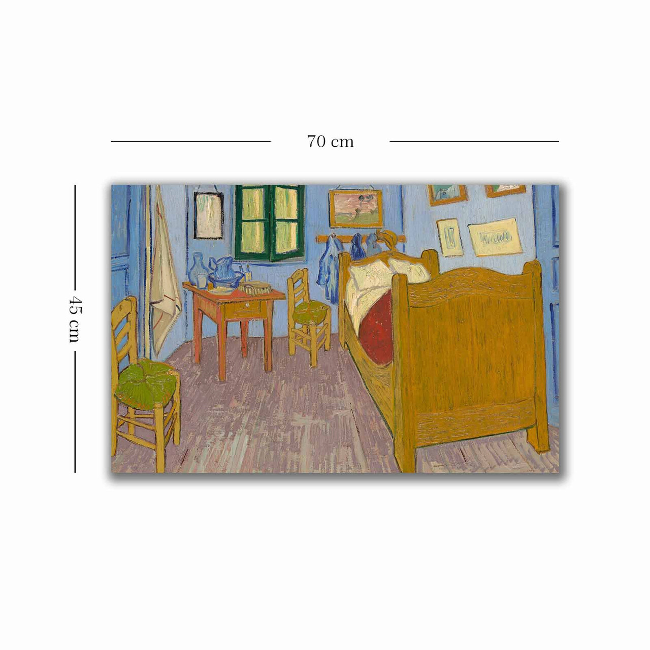 Tablou decorativ, 4570VANGOGH064, Canvas, Lemn, Multicolor