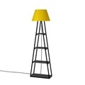 Lampadar Pal, Decortie, 45x45x167 cm, antracit/galben