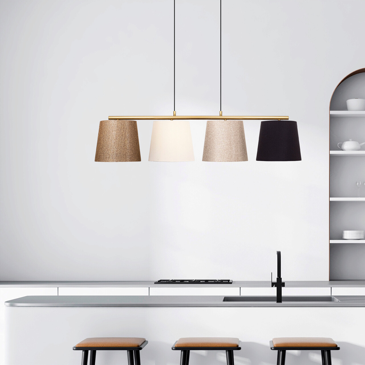Lustra, Fulgor, 942FLG1147, Metal, Auriu - 1 | YEO