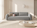 Canapea extensibila 3 locuri, Tonale, Cosmopolitan Design, 262x105x88 cm, tesatura chenille, gri deschis