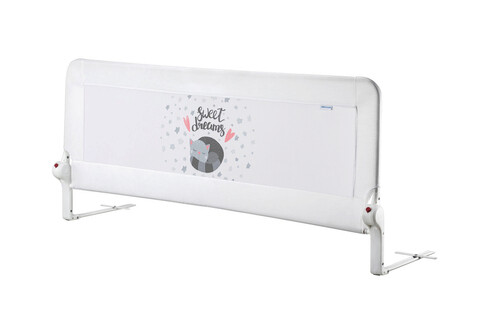 Margine de siguranta pentru pat, Kedicik, 150x65x2 cm, Plastic, Alb mezoni.ro