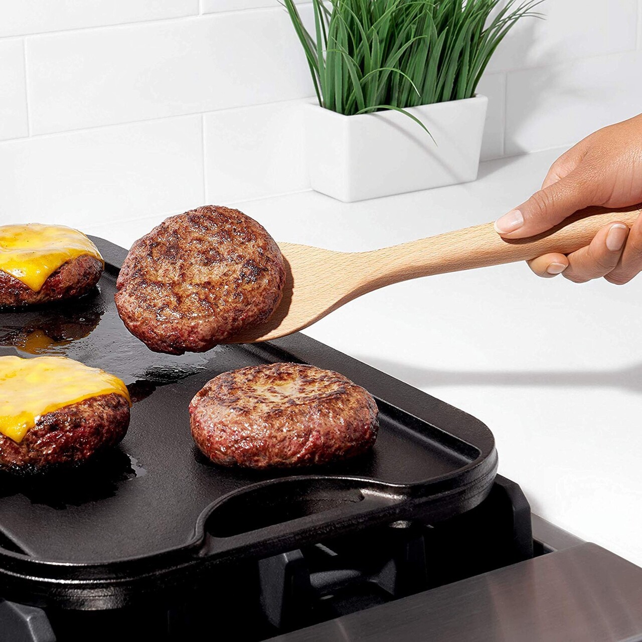 Spatula lemn, 35,5 cm, "Good Grips" - OXO - imagine 2