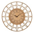 Ceas de perete Panama, Mauro Ferretti, Ø 76 cm, fier, maro