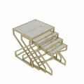 Set masute Nesting 4 piese, Hanah Home, Ela, Auriu