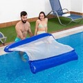 Hamac plutitor dublu pentru piscina Twolok InnovaGoods, 135 x 131.5 cm, albastru