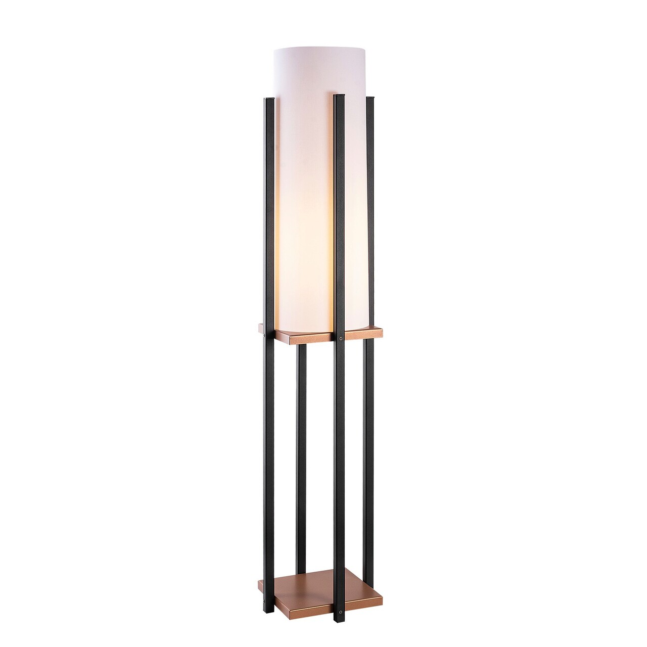 Lampadar, Lampana, 211LMP1113, Metal, Negru/Cupru