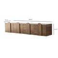 Comoda TV, Neostill, New Line, 180x35x35 cm, Cadru: PAL MELAMINAT 100%., Maro