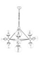 Lustra, Avonni, 683AVN1186, Metal, Negru/Maro antic