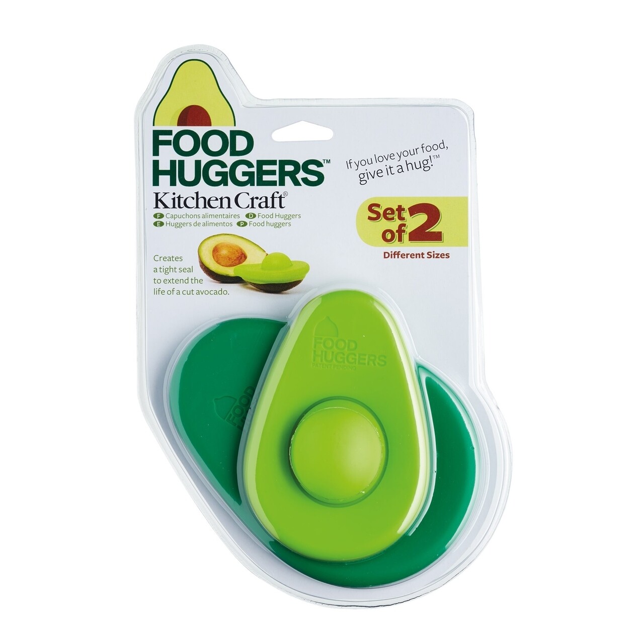 Set 2 Forme Pastrare Avocado, Kitchen Craft, Silicon