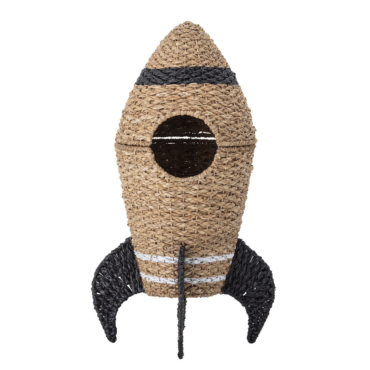 Cos cu capac, Bloomingville, Cosmina, 40x68.5 cm, iarba de mare impletita, natural - imagine 8