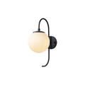 Aplica de perete, Fulgor, 942FLG2126, Metal, Negru / Crem